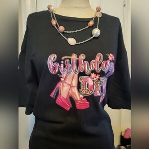 Birthday Divas T shirt with heels